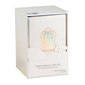 Pop up wedding chapel invitations pack of 24